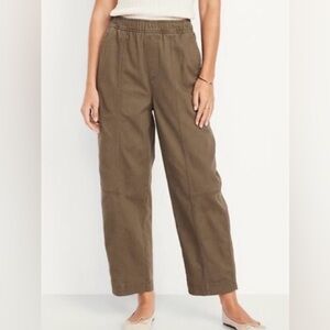 Old Navy Brown/olive green Women's Barrel Leg Pants XS